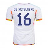 Camiseta Belgica Jugador De Ketelaere Segunda 2022