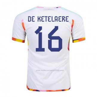 Camiseta Belgica Jugador De Ketelaere Segunda 2022