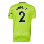 Camiseta Manchester United Jugador Lindelof Tercera 2022-2023