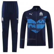 Chandal de Chaqueta del Olympique Marsella 2022-2023 Azul