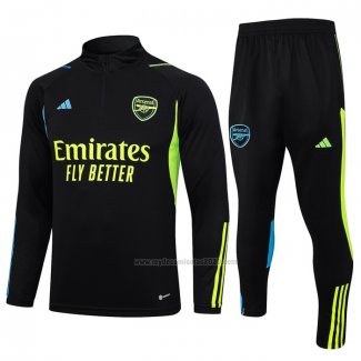 Chandal de Sudadera del Arsenal Nino 2023-2024 Negro