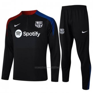 Chandal de Sudadera del Barcelona 2024-2025 Negro