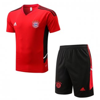 Chandal del Bayern Munich Manga Corta 2022-2023 Rojo - Pantalon Corto