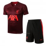 Chandal del Liverpool Manga Corta 2022-2023 Rojo - Pantalon Corto