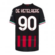 Camiseta AC Milan Jugador De Ketelaere Primera 2022-2023