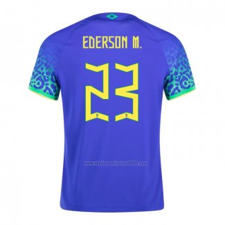 Camiseta Brasil Jugador Ederson M. Segunda 2022