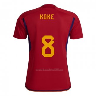 Camiseta Espana Jugador Koke Primera 2022