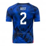 Camiseta Estados Unidos Jugador Dest Segunda 2022