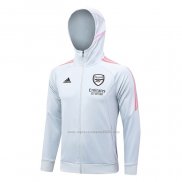 Chaqueta con Capucha del Arsenal 2023-2024 Gris