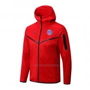 Chaqueta con Capucha del Paris Saint-Germain Jordan 2022-2023 Rojo