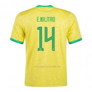 Camiseta Brasil Jugador E.Militao Primera 2022