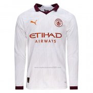 Camiseta Manchester City Segunda Manga Larga 2023-2024