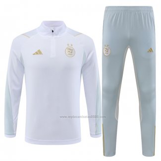 Chandal de Sudadera del Argelia 2023-2024 Blanco