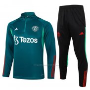 Chandal de Sudadera del Manchester United 2024-2025 Verde