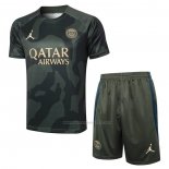 Chandal del Paris Saint-Germain Jordan Manga Corta 2024-2025 Verde - Pantalon Corto