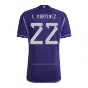 Camiseta Argentina Jugador L.Martinez Segunda 2022