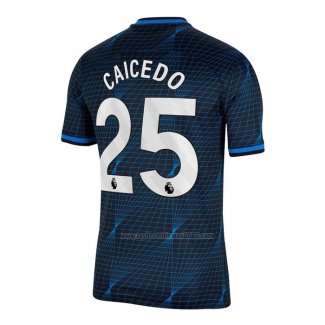 Camiseta Chelsea Jugador Caicedo Segunda 2023-2024