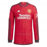 Camiseta Manchester United Primera Manga Larga 2023-2024