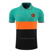 Camiseta Polo del Chelsea 2022-2023 Verde y Naranja