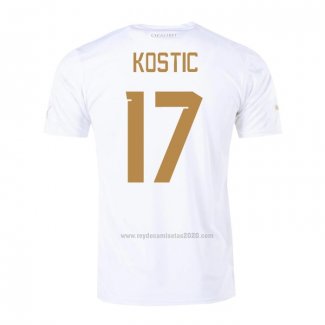 Camiseta Serbia Jugador Kostic Segunda 2022