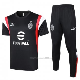 Chandal del AC Milan Manga Corta 2023-2024 Negro