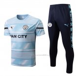 Chandal del Manchester City Manga Corta 2022 Azul