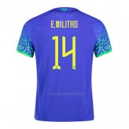 Camiseta Brasil Jugador E.Militao Segunda 2022