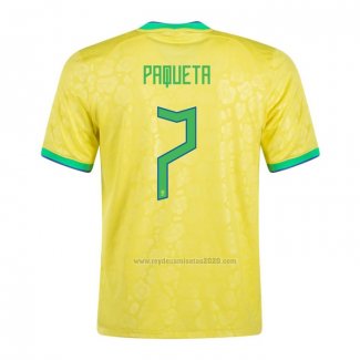 Camiseta Brasil Jugador Paqueta Primera 2022