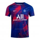 Camiseta Pre Partido del Paris Saint-Germain 2022 Azul y Rojo