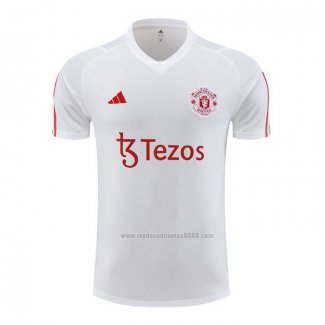 Camiseta de Entrenamiento Manchester United 2023-2024 Blanco