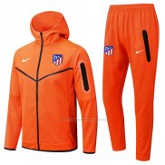 Chandal con Capucha del Atletico Madrid 2022-2023 Naranja