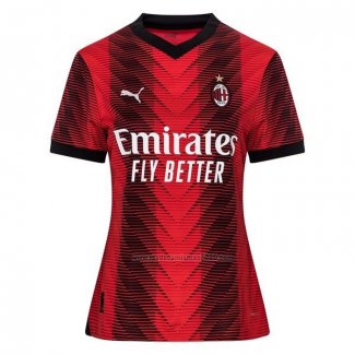 Camiseta AC Milan Primera Mujer 2023-2024