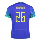 Camiseta Brasil Jugador Rodrygo Segunda 2022