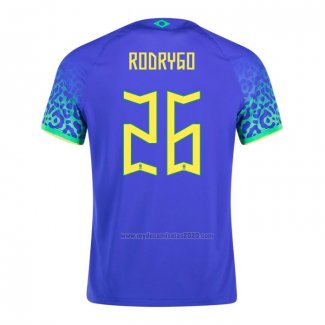 Camiseta Brasil Jugador Rodrygo Segunda 2022