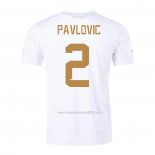 Camiseta Serbia Jugador Pavlovic Segunda 2022