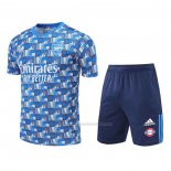 Chandal del Arsenal Manga Corta 2022-2023 Azul - Pantalon Corto