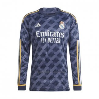 Camiseta Real Madrid Segunda Manga Larga 2023-2024