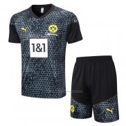 Chandal del Borussia Dortmund Manga Corta 2023-2024 Negro - Pantalon Corto