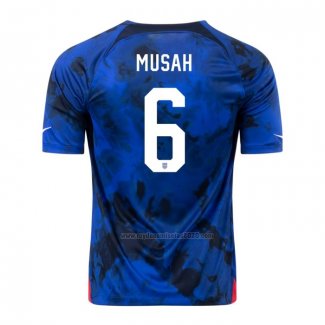 Camiseta Estados Unidos Jugador Musah Segunda 2022