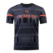 Camiseta Pre Partido del AC Milan 2022 Negro