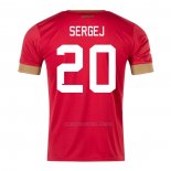 Camiseta Serbia Jugador Sergej Primera 2022