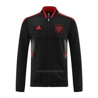 Chaqueta del Manchester United 2022-2023 Negro y Rojo