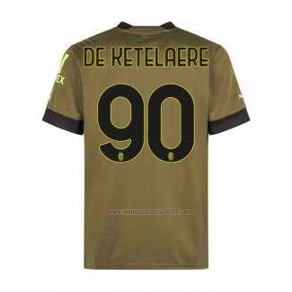 Camiseta AC Milan Jugador De Ketelaere Tercera 2022-2023