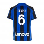 Camiseta Inter Milan Jugador De Vrij Primera 2022-2023