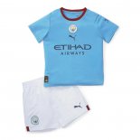 Camiseta Manchester City Primera Nino 2022-2023