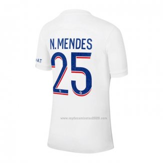 Camiseta Paris Saint-Germain Jugador N.Mendes Primera 2022-2023