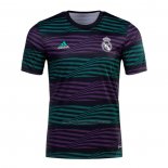 Camiseta Pre Partido del Real Madrid 2022 Verde y Purpura