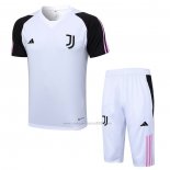 Chandal del Juventus Manga Corta 2023-2024 Blanco - Pantalon Corto