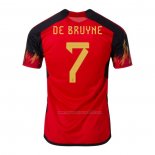 Camiseta Belgica Jugador De Bruyne Primera 2022