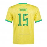 Camiseta Brasil Jugador Fabinho Primera 2022